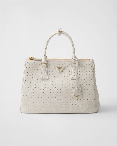 prada bag with studs|prada white galleria studded bag.